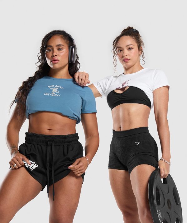 Lifting Club Graphic Baby Tee - Image 4