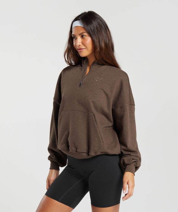Rest Day Sweats 1/2 Zip Pullover - Image 3