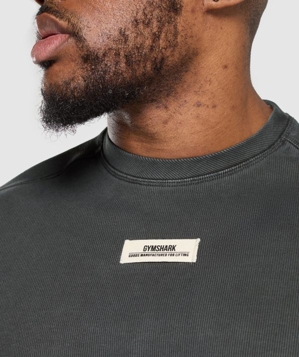 Heavyweight Rib Short Sleeve Crew - Image 4