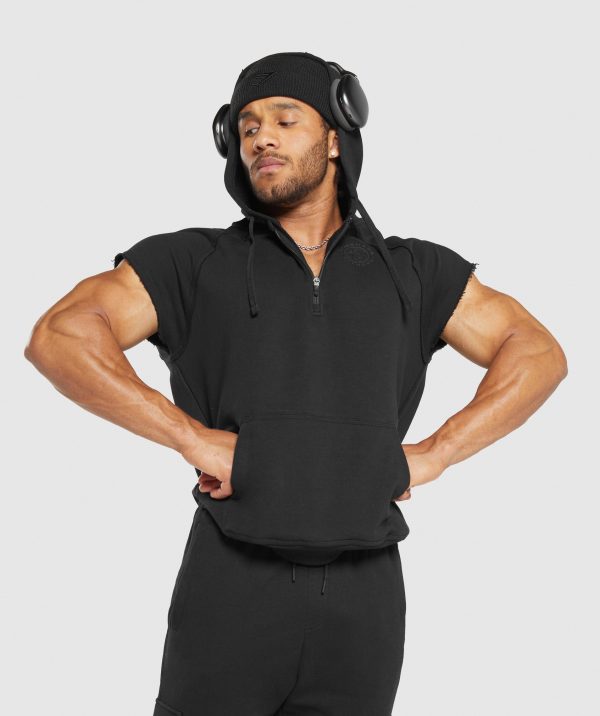 Legacy 1/4 Zip Cap Sleeve Hoodie - Image 5