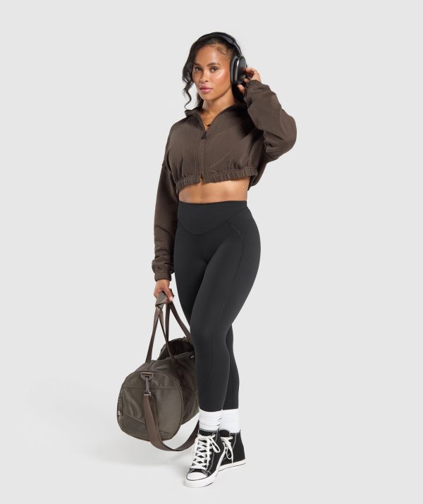 Superset Crop Zip Hoodie - Image 4