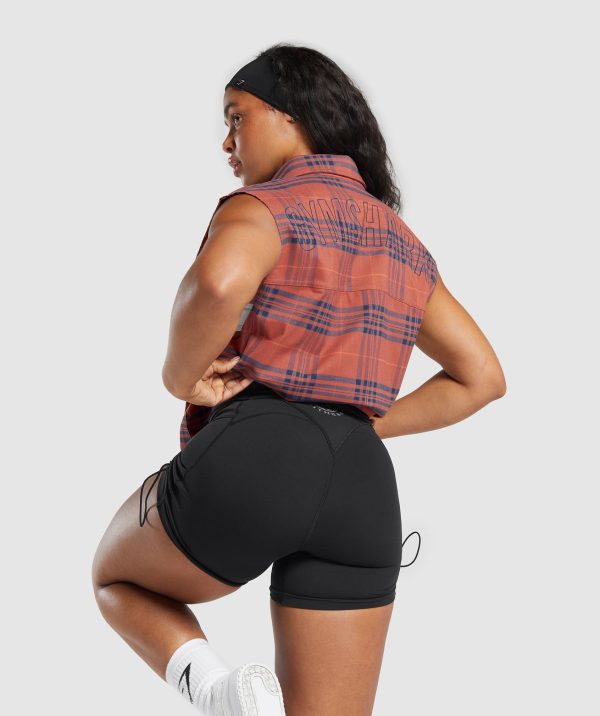 Check Sleeveless Shirt - Image 5