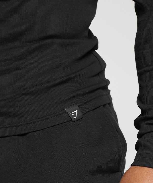 Ribbed Long Sleeve T-Shirt - Image 5