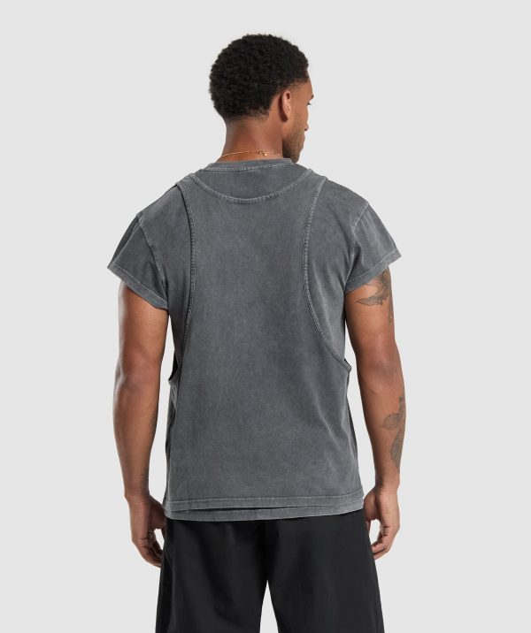 Washed Double Layer T-Shirt - Image 2