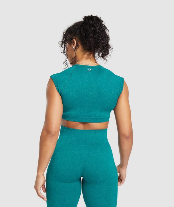 Adapt Fleck Seamless Crop Top - Image 2