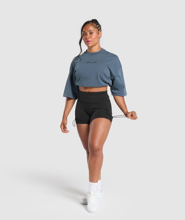 Embroidered Logo Oversized T-Shirt - Image 4