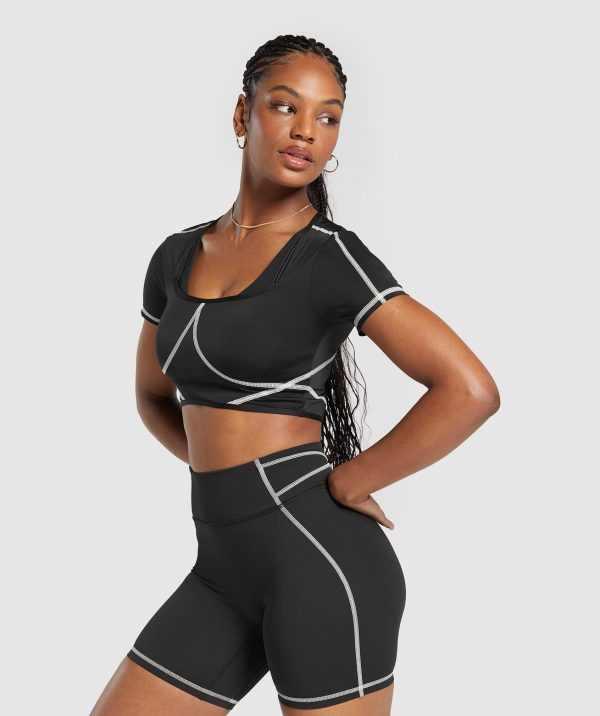 Stitch Feature Crop Top - Image 3