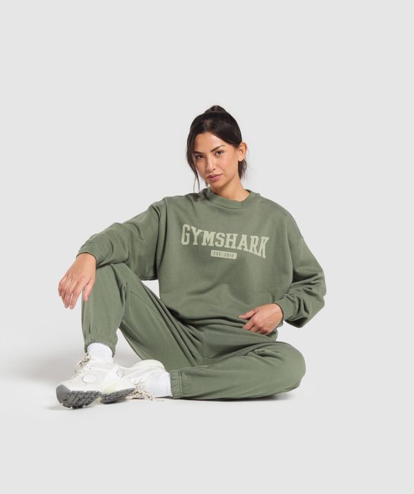 Collegiate Lifestyle Oversized Sweatshirt - Image 4