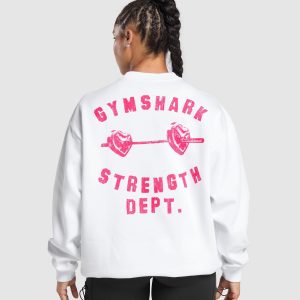 Barbell Hearts Oversized Sweatshirt
