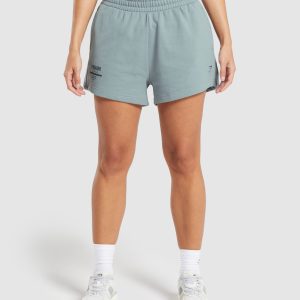 Care Label Graphic Brushed Shorts