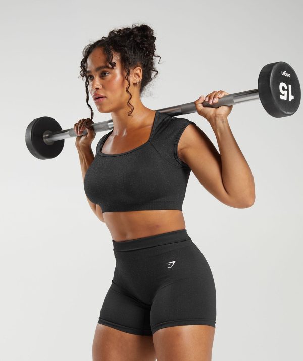 Adapt Fleck Seamless Crop Top - Image 4