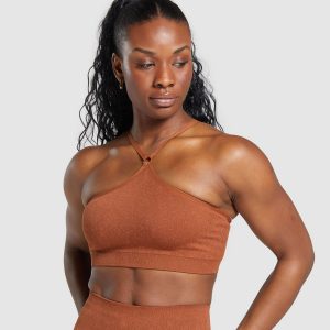 Adapt Fleck Seamless Halterneck Bralette