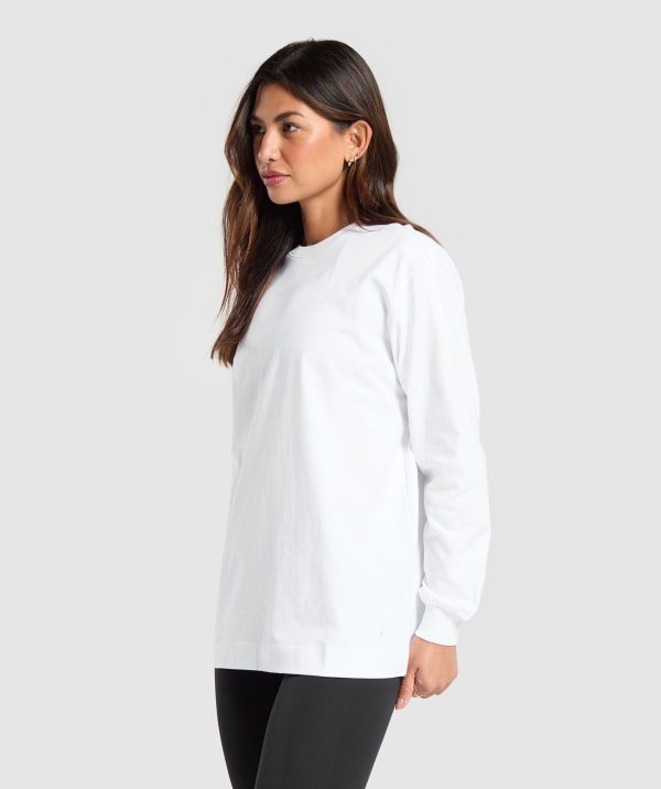 Cotton Oversized Long Sleeve Top - Image 3