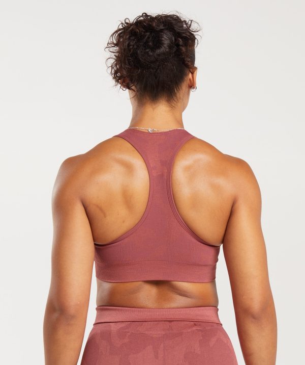 Adapt Camo Seamless Ribbed Sports Bra - Image 2