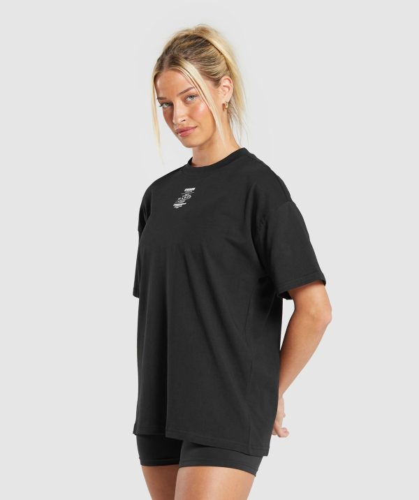 Care Label Graphic Oversized T-Shirt - Image 3