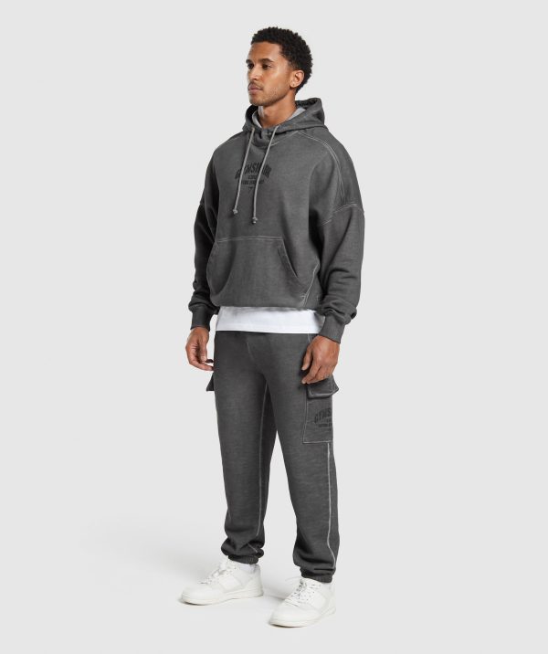 Heavyweight Washed Cargo Joggers - Image 4