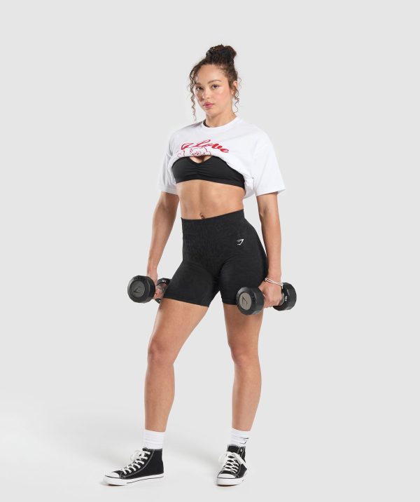 I Love Squats Graphic Oversized Tee - Image 4