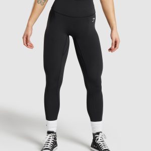Mesh Waistband Leggings