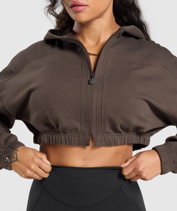 Superset Crop Zip Hoodie - Image 6