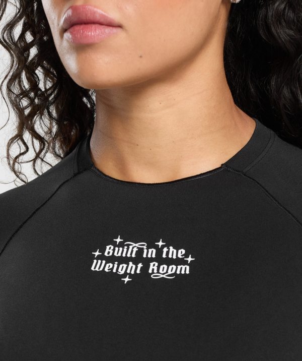 Built In The Weight Room Baby Tee - Image 6