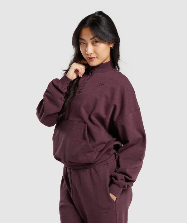 Rest Day Sweats 1/2 Zip Pullover - Image 3