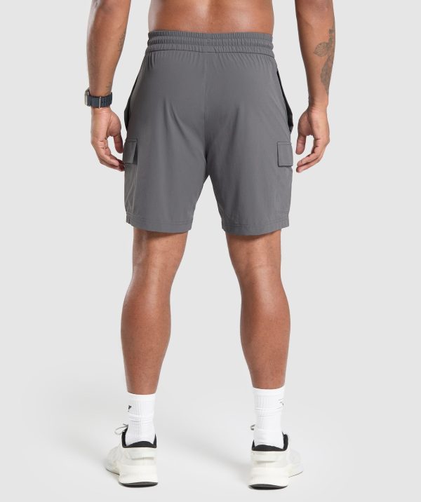 Stretch Woven Cargo Shorts - Image 3