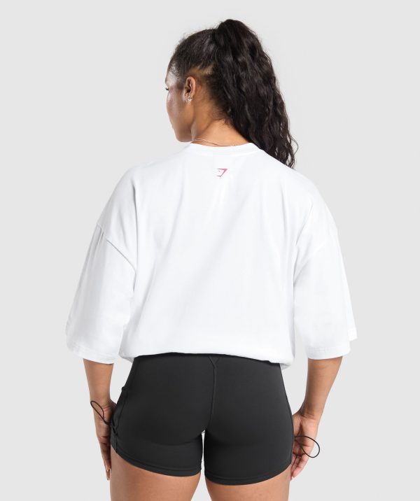 Barbell Hearts Oversized T-Shirt - Image 2