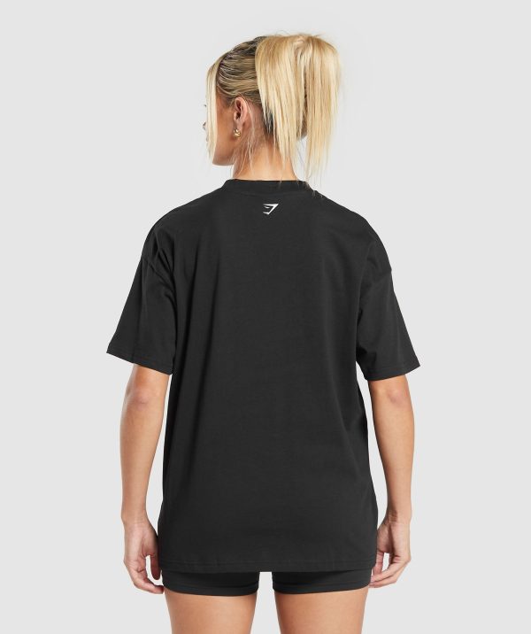 Care Label Graphic Oversized T-Shirt - Image 2