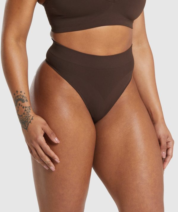 Seamless High Waisted Thong - Image 3