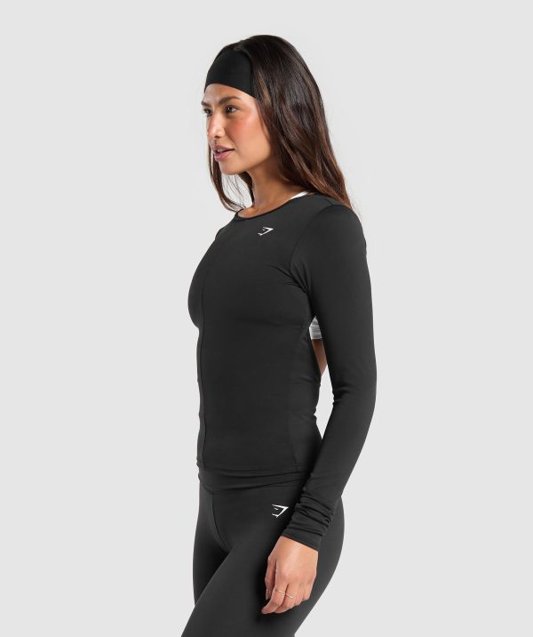 Everyday Open Back Long Sleeve Top - Image 3