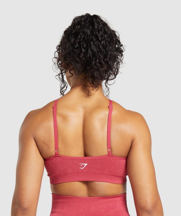 Adapt Fleck Seamless Halterneck Bralette- Vintage Pink/Classic Pink - Image 2