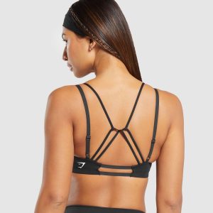 Strappy Back Light Support Sports Bra