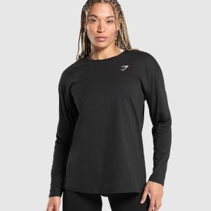 Training Oversized Cotton Long Sleeve Top