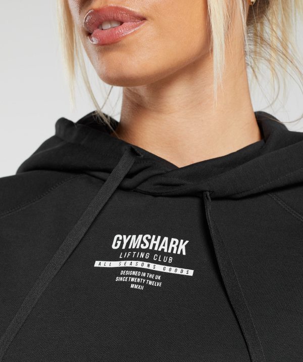 Care Label Graphic Brushed Hoodie - Image 5